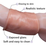 2 Different Sizes Cock Ring Foreskin Sleeve Penis Sleeve Adult Sex Toys Foreskin Stretcher For Men And Couples Penis Ring Pump Sheath Cock Rings For Men Erection Sex Extender Girth Extension