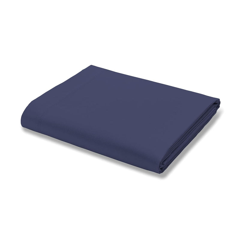 100% Cotton King Size Flat Sheet Navy, Hotel Quality, King Flat Sheet Only, Co