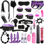 26 Pc Bdsm Bed Restraints For Sex, Leather Bondage Restraints Kits Kinky Sex Toys,Gang Ball Play, Vibrators Massagers, Sex Things For Couples Kinky For Bed, Bondage Kit For Couples Sex