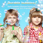 Mini Bubble Wands Bulk Pack - 500 Pieces in 10 Vibrant Colors, Perfect Summer Party Favors for Kids