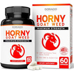 Horny Goat Weed For Men And Women - [Maximum Strength 1590Mg] - Maca, Ginseng, L-Arginine, Tribulus - Premium Hornygoatweed - Icariin Epimedium - 3Rd Party Tested - Usa Made - 60 Count
