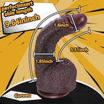 9 Inch Black D.Ildo Adult Sex Toys,Huge Thick D.Ildo With Strong Suction Cup For Hands-Free, Lifelike Silicone D.Ildo For Vagina Anal Stimulation For Men And Women Pleasure