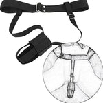 Waist Bdsm Belt Vibrator Leather Harness Vibrator Holder Bondage Strap-On Harness Bdsm Chastity Forced Orgasm Belt For Dildofor Women