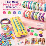 Friendship Bracelet Making Kit for Girls Ages 7-11, DIY String Maker Set