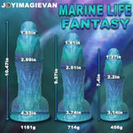 9.37In Thick Fantasy Monster Dildo - Realistic Curved Silicone Dragon Cock With Strong Suction Cup For G-Spot Or Prostate Stimulation(M)