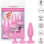 First Time Crystal Booty Kit Anal Butt Plug Toy Set Of 3 - Pink - Se-0004-39-2