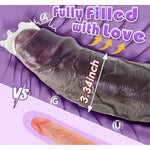 14.4 Inch Realistic Huge Thick Dildo Sex Toy For Women, Lifelike Soft 3.3 Inche Diameter Big Giant Brown Bbc Dildo With Strong Suction Cup Adult G-Spot Penis For Advanced Male Female Adult Toys