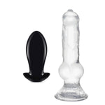 Soft Butt Plug (Black M) + 13 Inch Realistic Huge Wolf Dog Dildo