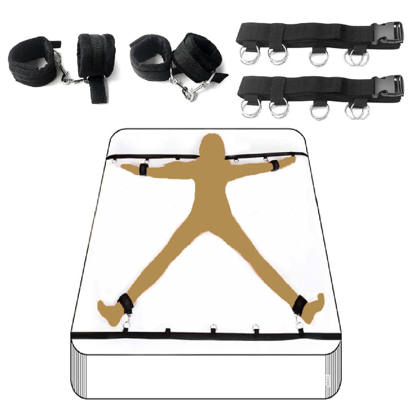 Sex Ties For Ankles And Wrists With Bar Men Bed Bondaged Restraint Kit For Couples Under King Bed Straps Sex Tie Downs Under Mattress Adult Play Bdsm Toys Hand Cuff Set For Bedroom Sweatshirt