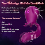 G Spot Dildo Vibrator - Air Pulse Burst Modes Tentacle Dildos