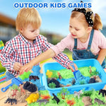 Animal Sensory Bin Sand Toy Kit for Kids - 30+ Pieces for Immersive Exploration
