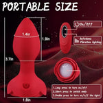 Light Up Rose Anal Plug With Remote Control – 10 Vibration & Rotation Modes For Men, Women & Couples – Waterproof Prostate Massager Adult Toy