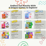 Upgraded Kids Card Games Pack, 6 Decks, Go Fish, Old Maid, Crazy Eights, Memory Match, Slap Jack, War, Playing Cards, Easter Basket Stuffers, Stocking Stuffers