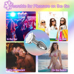 Anal Plug Adult Sex Toys For Women - Rose Vibrator Vibrating Butt Plug 10 Colorful Lights & 10 Powerful Vibration Modes & Remote Control, Metal Vaginal Anal Prostate Massager For Men Couple Pleasure