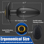 Anal Vibrator Prostate Stimulator, Silicone Rechargeable Butt Plug Vibrating With 10 Vibration Modes Adult Sex Toys For Men, Women And Couples