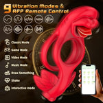 Vibrating Cock Ring Couples Sex Toys Vibrating Penis Ring Vibrator With 9 Vibration Male Adult Sex Toys For Men Women, App Clitoral Testicles Stimulator Cockring Male Female Sex Toy (Red)