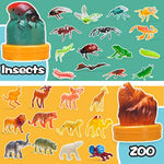 95 Pcs Small Animal Toys, Assorted Mini Ocean, Zoo, Farm, Dinosaur, Insect, Dog And Horse Figure, Little Plastic Animals Figurine For Easter, Sensory Bin Stuffers, Birthday Gifts,Kid 3-5