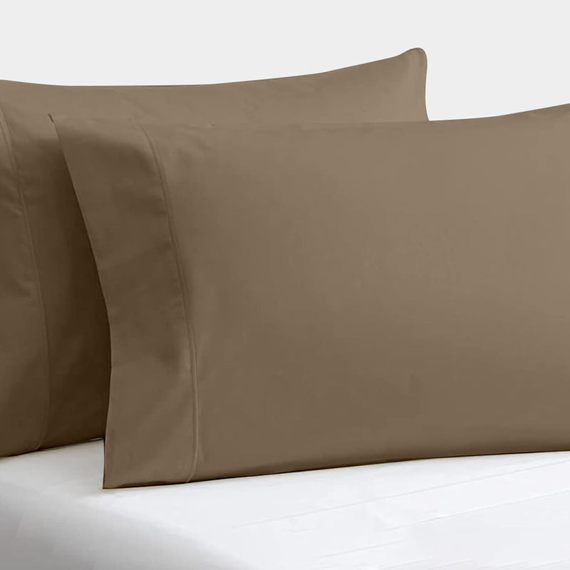 Set Of 2 Pillow Cases 600 Tc 100% Egyptian Cotton Long Staple Pillowcase, Silk