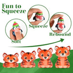 24Pcs Party Favors For Kids, Animal Squishy Toys, Goodie Bag Pinata Fillers, Safari Wild Birthday Decorations, Treasure Chest Classroom Prizes,Easter Halloween Christmas Stocking Stuffers Gifts