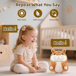 Kids Toddler Toys For Ages 2-4, Talking Hamster Repeats What You Say, Interactive Plush Repeating Toy For 2 3 4 5 6 8 Year Old Boy Girl Birthday Gift (Brown)
