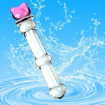 Glass Dildo Butt Plug,G-Spot Stimulation Butt Plugs Anal Beads Pleasure Wand Sex Factory Crystal Butt Plug Pleasure Wand Anal Beads Dildo Penis Masturbation For Women Men Couple
