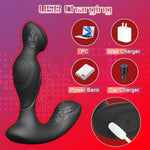 Anal Plug Vibrator 10 Speed Dildo Prostate Massager Silicone Buttplug Training Kit Two-Way Powerful Motor For Adult Men And Women Masturbation Sex Toys And Games