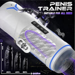 Automatic Male Masturbator Sex Toys For Men?Electric Male Masturbation Cup With 5 Thrusting & Vibrating & Flashing Lights, Men'S Sex Toy Penis Pump Pocket Pussy Stroker Vibrator Blowjob Machine