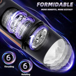Automatic Male Masturbator Sex Toys For Men - Adult Male Pussy Sex Toys With 6 Thrusting & Rotating,Penis Pump Pocket Pussy Sex Machine With 3D Textured,Hands Free Blowjob Toy Mens Sex Toy Electric