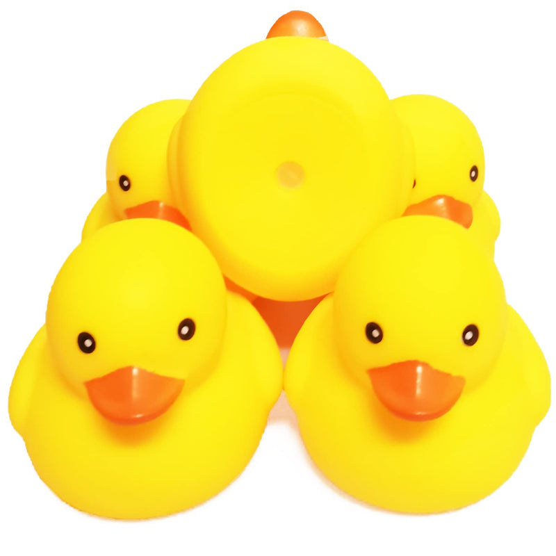 Rubber Yellow Ducks/ Ducky No Hole Waterproof No Squeak Bath/Pool/Water Flo
