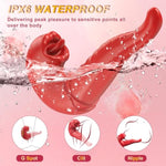 Tongue Vibrator Women Sex Toys -App 3 In 1 Tongue Toy For Women Rose Sex Toys G Spot Vibrator Tongue Dildo With 10 Flapping 10 Vibrating Mode, Mouth Clitoral Stimulator Pleasure Tool Couple Adult Toys