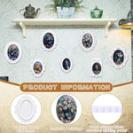 7 Pcs Miniature Picture Frames for 1:12 Scale Dollhouse Decor, White