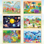 6 Pack Wooden Vehicle Puzzles For Kids Age 3 4 5 Year Old, 60 Pcs Montessori Toddler Animals Jigsaw Puzzles For Girl Boy Activities Preschool Learning Birthday Gift Travel Autistic Toy
