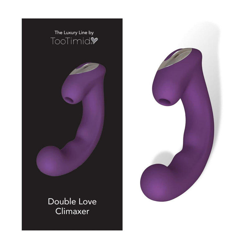 Dual-Stimulation G-Spot & Air Pulse Clit Stimulator - Premium Adult Sex Toys & Games For Women - 10-Speed Air Pulse & 8 Vibration Patterns - Hypoallergenic Silicone Dildos & Vibrators