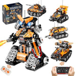 Stem Building Toys For Kids 6-12, 5In1 Remote & App Controlled Stem Robot Car Tank Building Kit, 600 Pcs Diy Educational Building Blocks Set For Kids Science Learning, Boys Girls Birthday Gifts Ideas