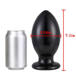 Huge Anal Plug Sex Toy - Huge Butt Plug Dildo Anus Dilator Large Butt Plug Trainer Prostate Massage Anal Ball Sex Toy For Men Women (Black)