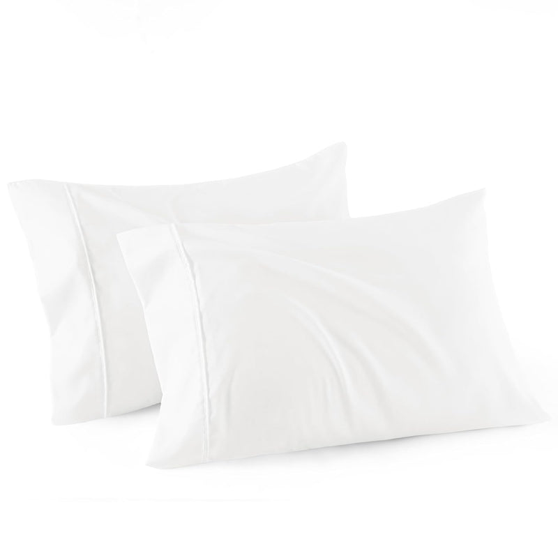 Pillow Cases Queen Set Of 2 - Polyester & Rayon Derived From Bamboo Cooling Pi