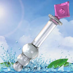 Glass Dildo Crystal Penis Glass Pleasure Wand Female Masturbator Sex Toy,Novelties Glass Dildo Crystal Penis Glass Wand G-Spot Stimulation Female Masturbator For Women And Couples(Style 1)