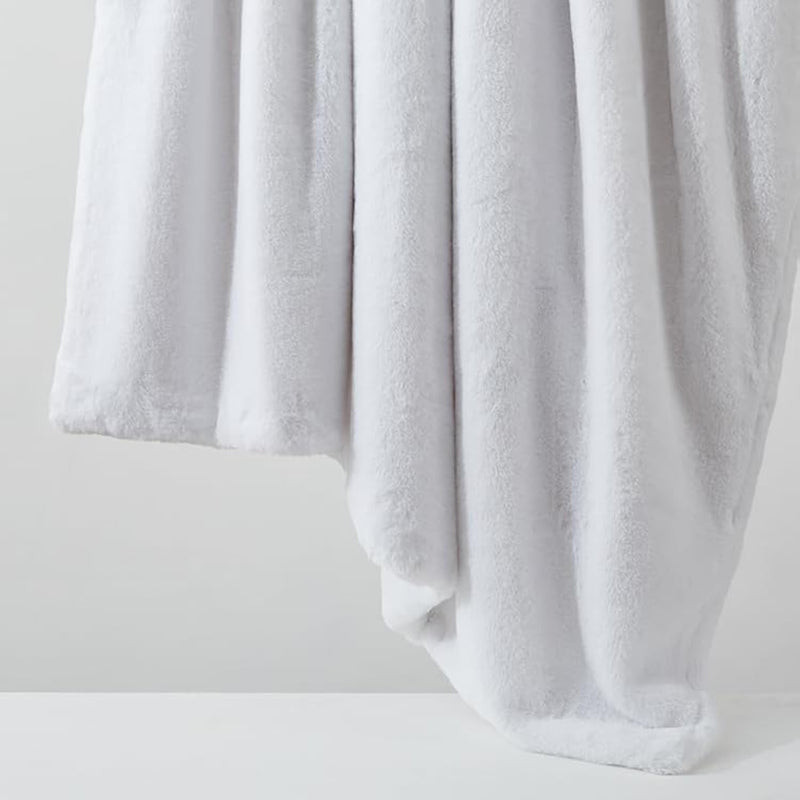 Double Sided Faux Fur Throw Blanket Silky Soft Oversized Afghan Machine Washab