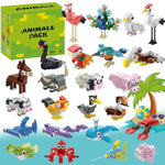 Party Favors For Kids,24 Packs Mini Animals Building Set Compatible With Lego For Classroom Prizes Goodie Bag Fillers Stocking Stuffers Easter Gifts For Boys Girls Birthday Gifts 762 Pcs