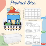 18 Pcs Plant Life Cycle Activity Set with Observation Boxes & Cards for Kids