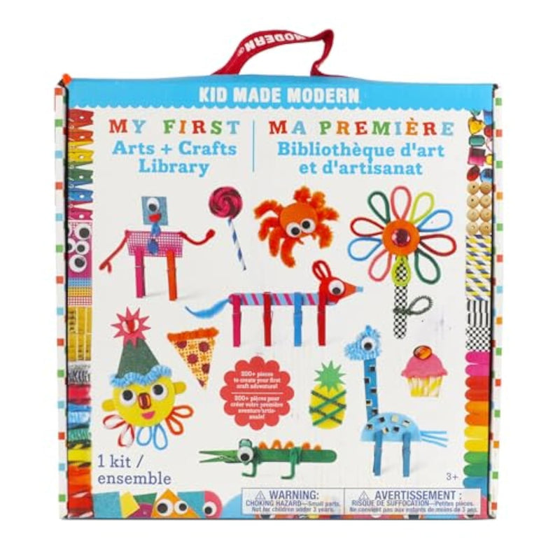 200+ Pcs First Arts & Crafts Set for Kids Ages 3-8, Preschool DIY Craft Supplies