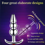4Pcs Set Stainless Steel Anal Plug Butt - Anal Sex Trainer/Prostate Massage Anus Dilator Adult Gay Sex Toys