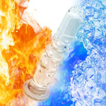 Glass Dildo, 6.77 Inch Crystal Anal Dildos Plugs,Transparent Prostate Massage Wand Sex Toys For Men,Women,G Spot