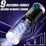 Automatic Sucking Male Masturbator Male Sex Toys - 3 In 1 With 9 Suction, Thrusting & Rotating Masturbator Blowjob Sex Toys For Men, 3D Realistic Textured Pocket Pussies Sex Toy Penis Pump Adult Toys