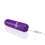 Soft Touch Rechargeable Bullets - Waterproof Mini Bullet Vibrator - Vibrator Bullet Sex Toy - Discreet Women Toy - Personal Stimulator - Purple