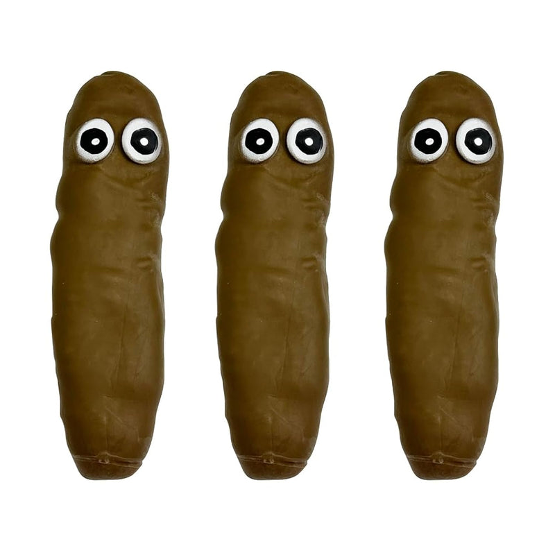 Novelty 3 Pack Funny Stretchy Sensory Stress Relief Poo Toys, Joke Tricky Fidg