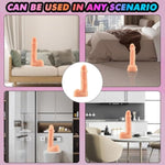 4.3 In Suction Cup Dildo Hands Free Games For Beginners Small Thrusting Dildo Reaslitic Dildo For Women Penis Sex Toy Anal Dildo For Male And Women Small Suction Dildo Adult Sex Toys (Flesh)
