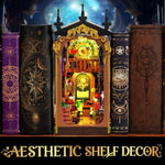 Magic Astrology Book Nook Building Set With Lights, 946 Pcs Diy Booknook Building Block Model Kit For Home Bookshelf Decor, Miniature House Building Brick For Adults Teens Boys Girls Ages 10+