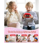 Rotating 3D Puzzle For Kids 3 4 5 6 7 Year Old, 4 Puzzles In 1, Handheld Game Fidget Toys For Travel, Cars & Plane, Fine Motor Skills Developing (Cute Little Princess)