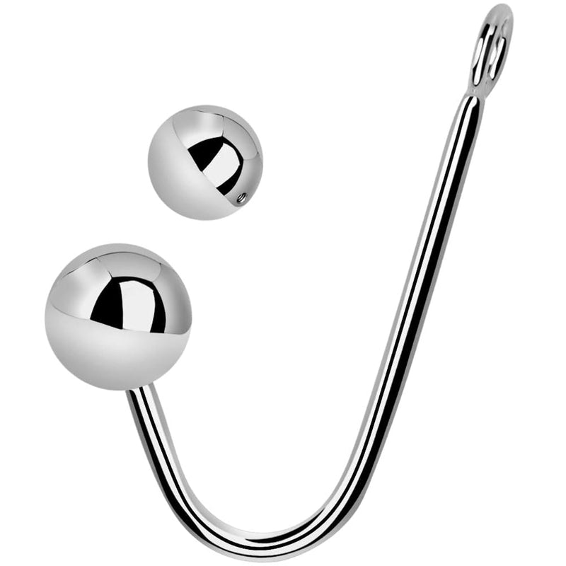 Stainless Steel Anal Hook Anal Sex Toys With 2 Anal Balls Rope Hook Anal Bead Fetish Bondage Hook Sex Toy Anal Plugs For Women Men And Couples O Ring Anal Balls Butt Plug